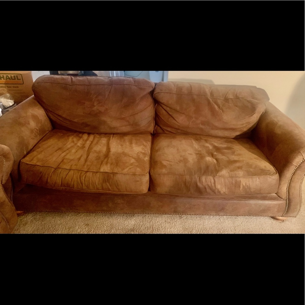 Brown couches